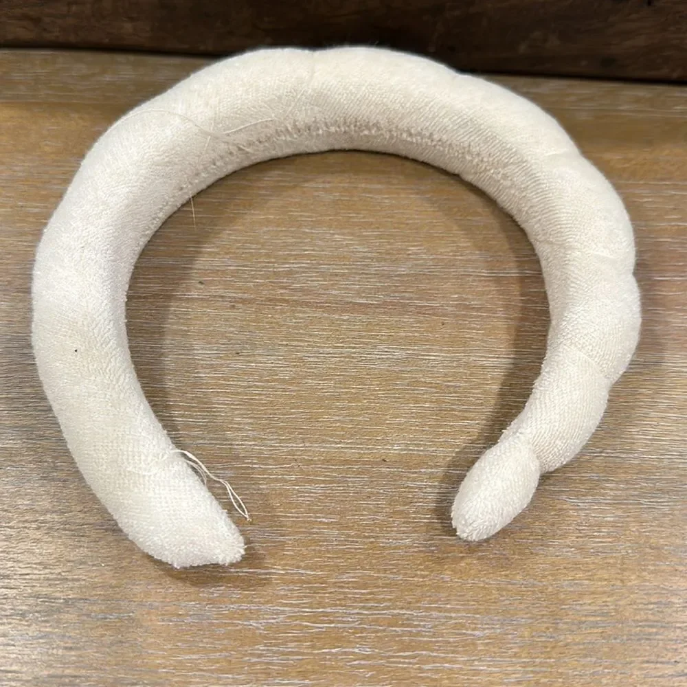 Anthropologie Terry Headband Sable Ivory